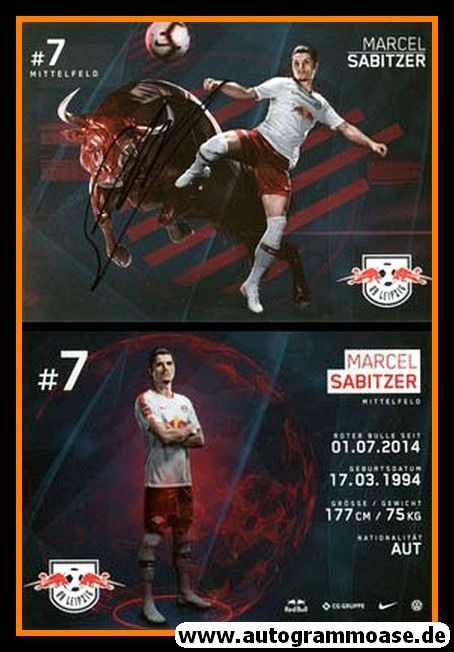 Autogramm Fussball | RB Leipzig | 2018 | Marcel SABITZER