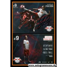 Autogramm Fussball | RB Leipzig | 2018 | Yussuf POULSEN