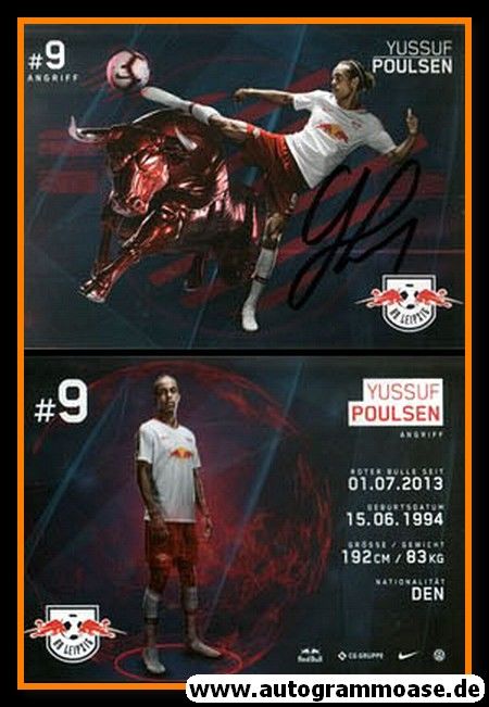 Autogramm Fussball | RB Leipzig | 2018 | Yussuf POULSEN