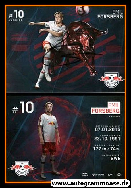 Autogramm Fussball | RB Leipzig | 2018 | Emil FORSBERG