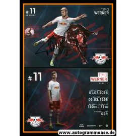 Autogramm Fussball | RB Leipzig | 2018 | Timo WERNER