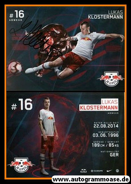 Autogramm Fussball | RB Leipzig | 2018 | Lukas KLOSTERMANN