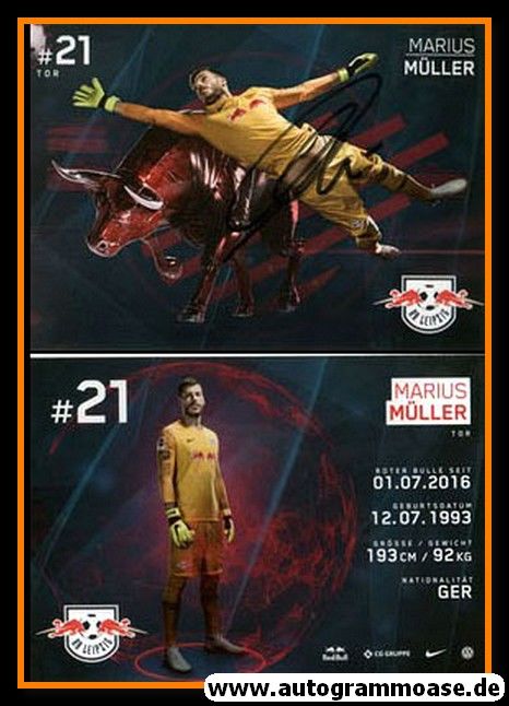Autogramm Fussball | RB Leipzig | 2018 | Marius MÜLLER