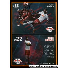 Autogramm Fussball | RB Leipzig | 2018 | Nordi MUKIELE