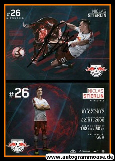 Autogramm Fussball | RB Leipzig | 2018 | Niclas STIERLIN