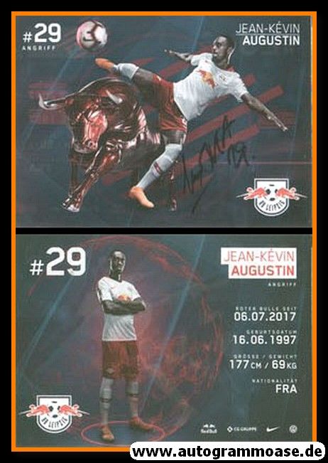 Autogramm Fussball | RB Leipzig | 2018 | Jean-Kevin AUGUSTIN