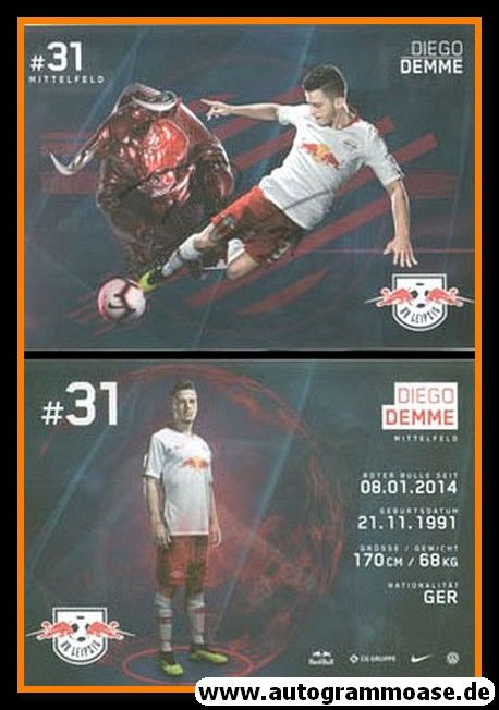 Autogramm Fussball | RB Leipzig | 2018 | Diego DEMME
