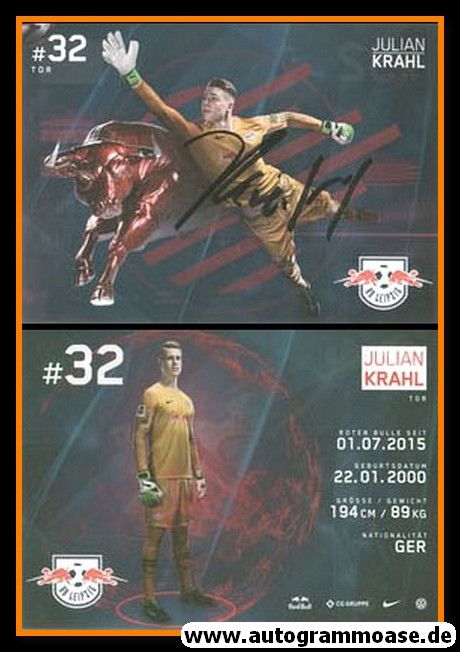 Autogramm Fussball | RB Leipzig | 2018 | Julian KRAHL
