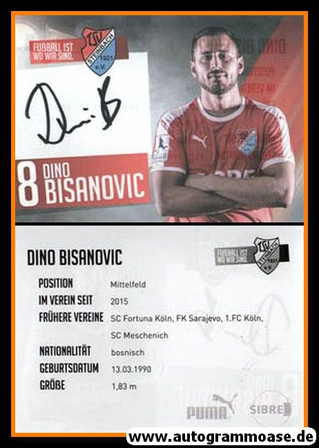 Autogramm Fussball | TSV Steinbach | 2018 | Dino BISANOVIC