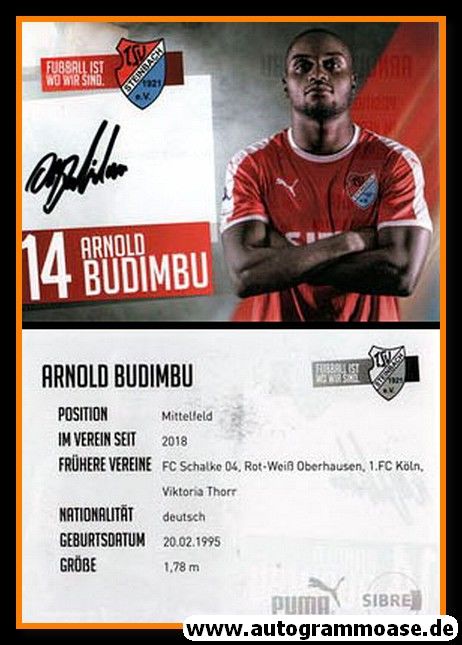 Autogramm Fussball | TSV Steinbach | 2018 | Arnold BUDIMBU