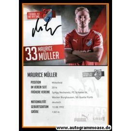 Autogramm Fussball | TSV Steinbach | 2018 | Maurice MÜLLER