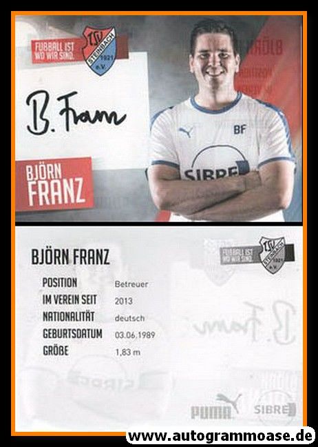 Autogramm Fussball | TSV Steinbach | 2018 | Björn FRANZ