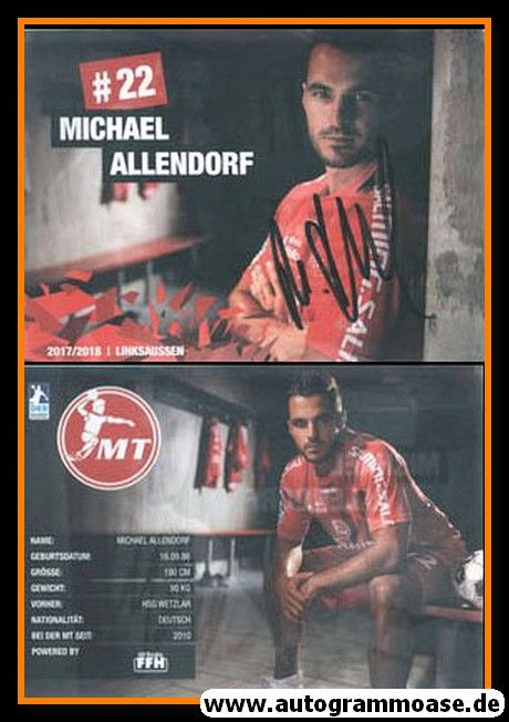Autogramm Handball | MT Melsungen | 2017 | Michael ALLENDORF