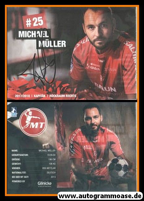 Autogramm Handball | MT Melsungen | 2017 | Michael MÜLLER