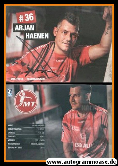 Autogramm Handball | MT Melsungen | 2017 | Arjan HAENEN