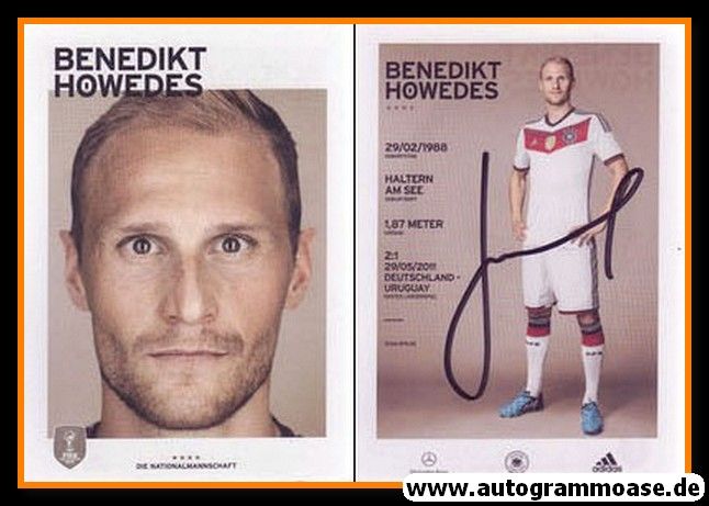 Autogramm Fussball | DFB | 2014 Adidas | Benedikt HÖWEDES (4 Sterne)