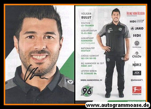 Autogramm Fussball | Hannover 96 | 2017 | Volkan BULUT
