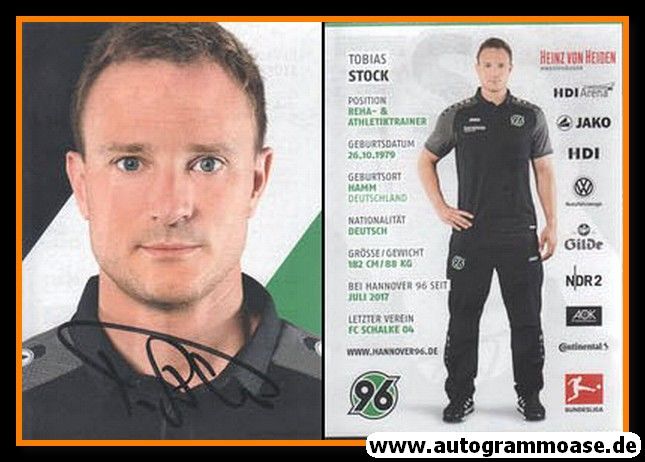 Autogramm Fussball | Hannover 96 | 2017 | Tobias STOCK