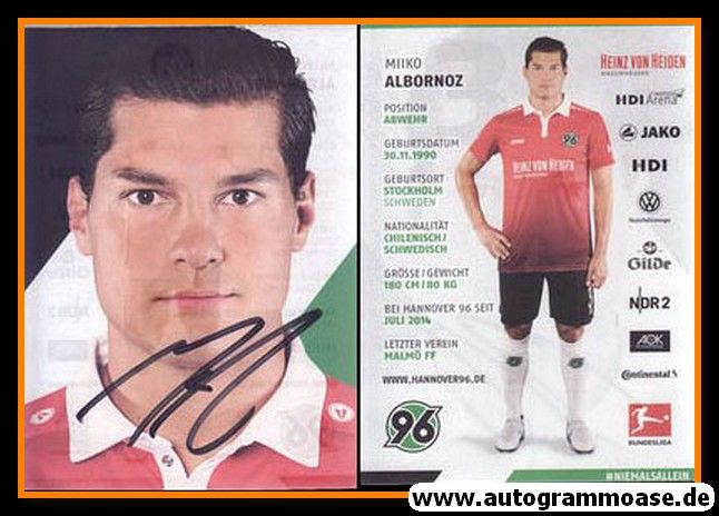 Autogramm Fussball | Hannover 96 | 2017 | Miiko ALBORNOZ