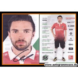 Autogramm Fussball | Hannover 96 | 2017 | Julian KORB