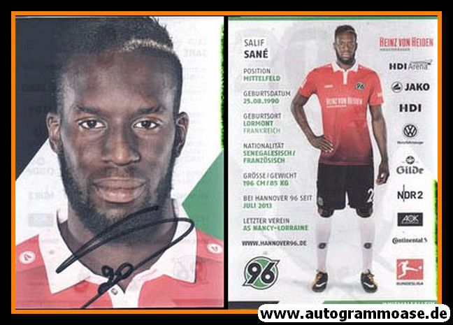 Autogramm Fussball | Hannover 96 | 2017 | Salif SANE