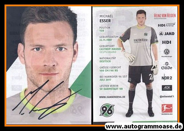 Autogramm Fussball | Hannover 96 | 2017 | Michael ESSER