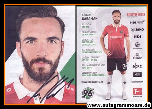 Autogramm Fussball | Hannover 96 | 2017 | Kenan KARAMAN