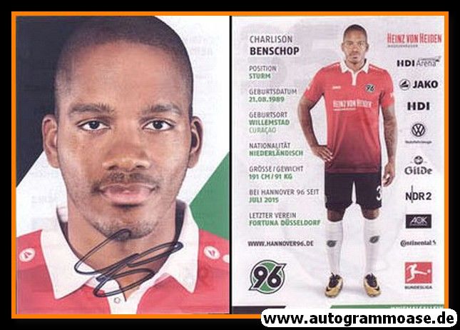Autogramm Fussball | Hannover 96 | 2017 | Charlison BENSCHOP