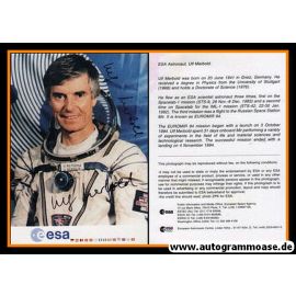 Autogramm Raumfahrt | Ulf MERBOLD | 1990er (Portrait Color ESA)