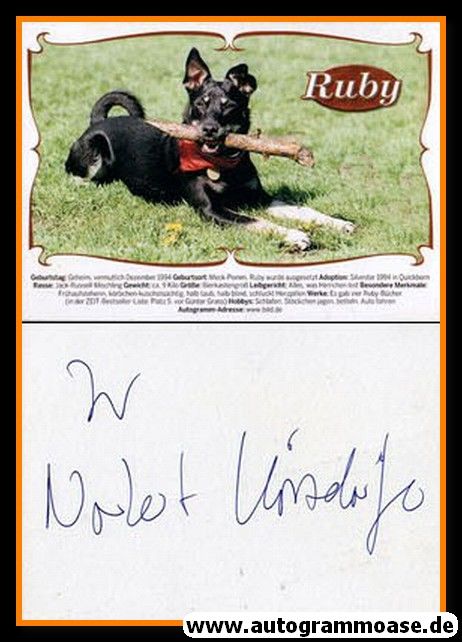 Autograph Literatur | Norbert KÖRZDÖRFER (Bild Ruby)