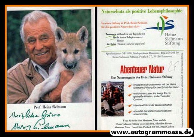 Autogramm Wissenschaft | Heinz SIELMANN | 1990er (Portrait Color) Stiftung