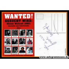 Autogramm Literatur | Günter WALLRAFF | 1990er (Collage Wanted)