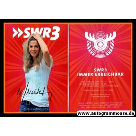 Autogramm Radio | SWR3 | Nicola MÜNTEFERING | 2010er (Portrait rot)