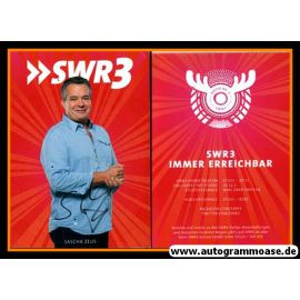 Autogramm Radio | SWR3 | Sascha ZEUS | 2010er (Portrait rot)