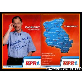 Autogramm Radio | RPR1. | Uwe BURKERT | 2010er (Portrait rot)