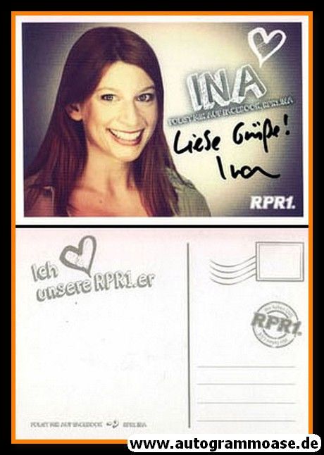 Autogramm Radio | RPR1. | Ina MEYER | 2010er (Portrait quer)