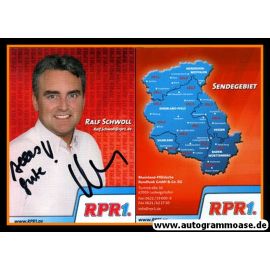 Autogramm Radio | RPR1. | Ralf SCHWOLL | 2010er (Portrait rot)