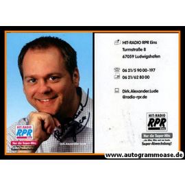Autogramm Radio | RPR1. | Dirk Alexander LUDE | 2000er (Portrait blau)