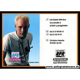 Autogramm Radio | RPR1. | Christian HAACKE | 2000er (Portrait blau)