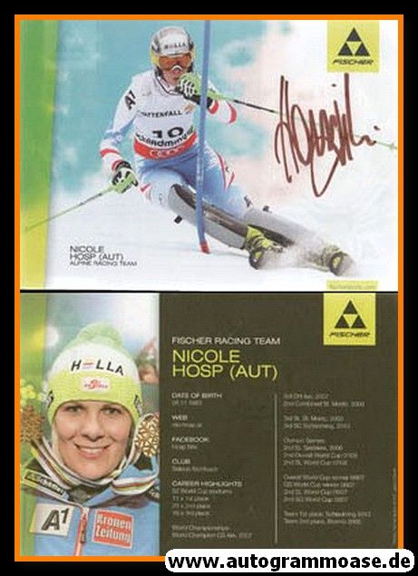 Autogramm Ski Alpin | Nicole HOSP | 2013 (Fischer)