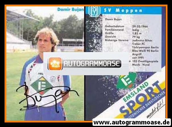 Autogramm Fussball | SV Meppen | 1994 | Damir BUJAN