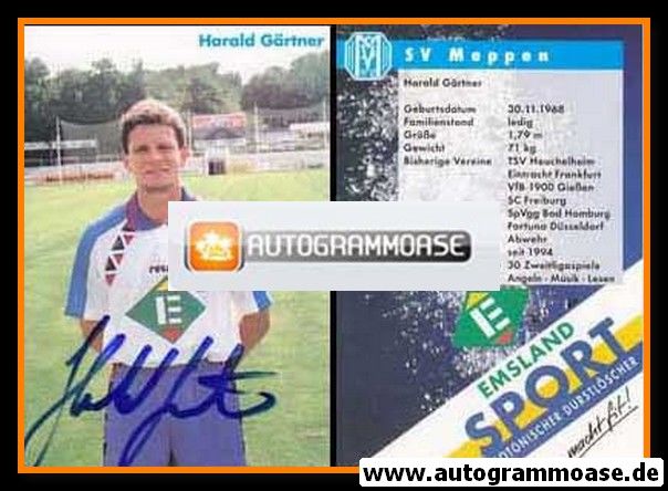 Autogramm Fussball | SV Meppen | 1994 | Harald GÄRTNER