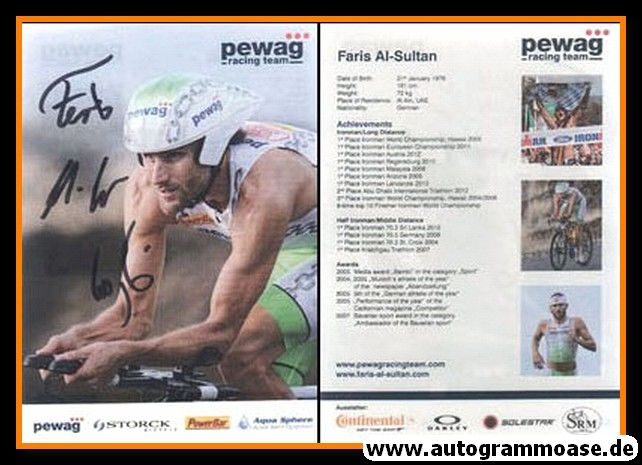 Autogramm Triathlon | Faris AL-SULTAN | 2012 (Pewag Racing Team)