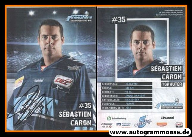 Autogramm Eishockey | Hamburg Freezers | 2014 | Sebastien CARON
