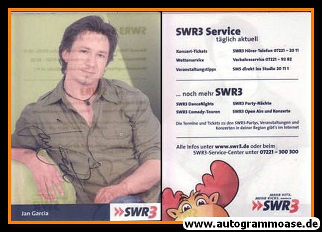 Autogramm Radio | SWR3 | Jan GARCIA | 2000er (Portrait Color)