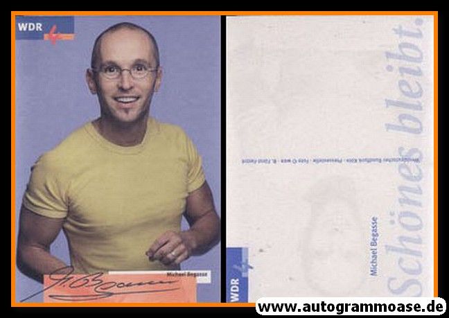 Autogramm Radio | WDR4 | Michael BEGASSE | 2000er (Portrait Color)