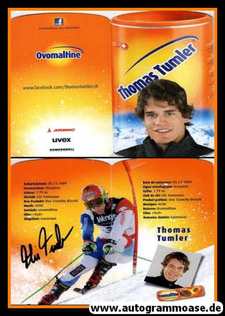 Autogramm Ski Alpin | Thomas TUMLER | 2010er (Ovamaltine)