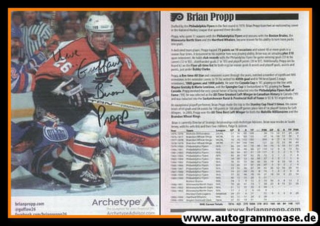 Autogramm Eishockey | Kanada | 1990er | Brian PROPP