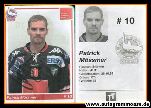 Autogramm Eishockey | HC Innsbruck | 2014 | Patrick MÖSSMER