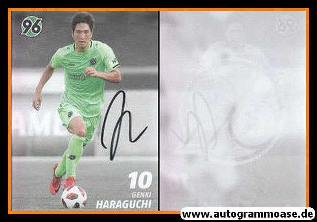 Autogramm Fussball | Hannover 96 | 2018 | Genki HARAGUCHI